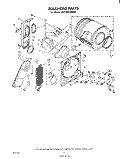 SECTION Diagram and Parts List for GLE7900XMW2  Whirlpool Dryer