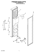 FREEZER DOOR PARTS Diagram and Parts List for KSRY25CTMS01  KitchenAid Refrigerator
