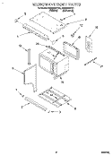 MICROWAVE BODY Diagram and Parts List for RM980PXYN1  Whirlpool Microwave Oven Combo