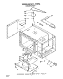 STIRRER DRIVE Diagram and Parts List for RM278BXV3  Whirlpool Microwave Oven Combo