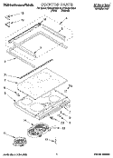COOKTOP Diagram and Parts List for KESC307BWH3  KitchenAid Range