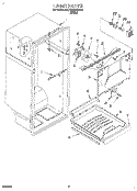 LINER Diagram and Parts List for 3VET23DKDW00  Whirlpool Refrigerator