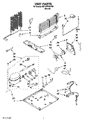 UNIT PARTS Diagram and Parts List for 8ET1WTKXKT06  Whirlpool Refrigerator