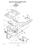 COOKTOP AND MANIFOLD , LITERATURE AND OPTIONAL Diagram and Parts List for SF3020SRW1  Whirlpool Range