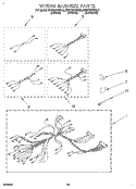 WIRING HARNESS Diagram and Parts List for KDDT207BAL0  KitchenAid Range
