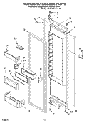 REFRIGERATOR DOOR PARTS Diagram and Parts List for KSSS36FMX00  KitchenAid Refrigerator