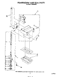 POWERSCREW AND RAM Diagram and Parts List for TU4000XRP1  Whirlpool Trash Compactor