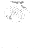 CONTROL PANEL Diagram and Parts List for KEBI101DBL9  KitchenAid Wall Oven