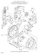 SECTION Diagram and Parts List for LGC6848AZ0  Whirlpool Dryer