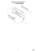 CONTROL PANEL, LITERATURE Diagram and Parts List for RBD245PDQ3  Whirlpool Wall Oven