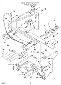 MANIFOLD Diagram and Parts List for SF350BEEW0  Whirlpool Range