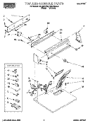 TOP AND CONSOLE, LIT/OPTIONAL Diagram and Parts List for RGL4634BL2  Roper Dryer