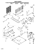 UNIT PARTS Diagram and Parts List for KTRC22ELWH02  KitchenAid Refrigerator