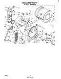 SECTION Diagram and Parts List for LE5530XPW0  Whirlpool Dryer