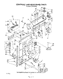 CONTROLS AND REAR PANEL Diagram and Parts List for LA5580XSW0  Whirlpool Washer