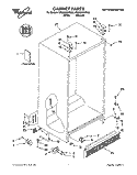 CABINET, LITERATURE Diagram and Parts List for ED22GWXFN02  Whirlpool Refrigerator