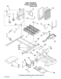 UNIT PARTS Diagram and Parts List for 6GD5SHGXSS09  Whirlpool Refrigerator