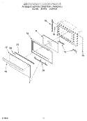 Part Location Diagram of 4450022 Whirlpool CLIP-DOOR