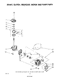 BRAKE, CLUTCH, GEARCASE, MOTOR AND PUMP Diagram and Parts List for LA5430XPW3  Whirlpool Washer