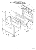 DOOR, LIT/OPTIONAL Diagram and Parts List for FES330GQ0  Roper Range