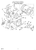 SECTION Diagram and Parts List for LER5644JT0  Whirlpool Dryer
