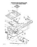 COOKTOP AND MANIFOLD, LIT/OPTIONAL Diagram and Parts List for SF3000SRW2  Whirlpool Range