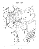 DOOR Diagram and Parts List for SHU75042  Whirlpool Dishwasher