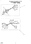 WIRING HARNESS Diagram and Parts List for FEP310BW0  Roper Range