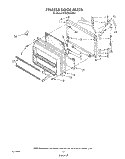 FREEZER DOOR Diagram and Parts List for ET20DKXVN01  Whirlpool Refrigerator