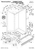 CABINET PARTS Diagram and Parts List for KSSC48FKS02  KitchenAid Refrigerator