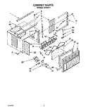 CABINET Diagram and Parts List for CA10WR41  Whirlpool Air Conditioner