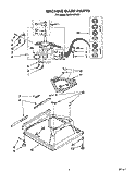 MACHINE BASE Diagram and Parts List for RAB4132AW0  Roper Washer