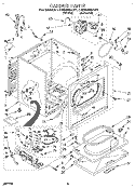 CABINET Diagram and Parts List for LGR5638AN1  Whirlpool Dryer