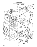 LINER Diagram and Parts List for ET18HTXDN03  Whirlpool Refrigerator