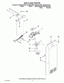 AIR FLOW PARTS Diagram and Parts List for GSS26C4XXA00  Whirlpool Refrigerator