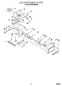 ICE CONTAINER Diagram and Parts List for KSSS42DBW00  KitchenAid Refrigerator