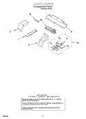 LATCH Diagram and Parts List for KEMS378GSS0  KitchenAid Microwave Oven Combo