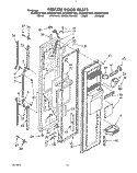 FREEZER DOOR Diagram and Parts List for ED25DWXTW03  Whirlpool Refrigerator