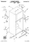 CABINET, LITERATURE Diagram and Parts List for TT18HPXLQ00  Estate Refrigerator