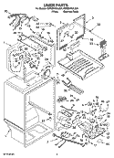 LINER PARTS Diagram and Parts List for 5GR2SHKXLS04  Whirlpool Refrigerator