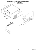 TOP GRILLE AND UNIT COVER PARTS Diagram and Parts List for KSSS48FTX02  KitchenAid Refrigerator