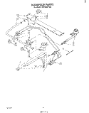 MANIFOLD Diagram and Parts List for SF0105EPW0  Whirlpool Range