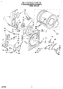 BULKHEAD Diagram and Parts List for RGL4622DW0  Roper Dryer