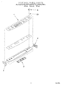 CONTROL PANEL Diagram and Parts List for KGRT507BWH2  KitchenAid Range