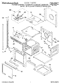 OVEN Diagram and Parts List for KEBS208DSS7  KitchenAid Wall Oven