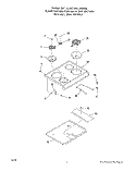 MAIN TOP Diagram and Parts List for 2374W1A  Roper Range