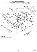 TOP VENTING PARTS Diagram and Parts List for KEHC309JSS07  KitchenAid Microwave Oven Combo