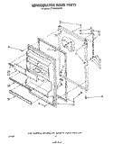 REFRIGERATOR DOOR Diagram and Parts List for ET18XMXSW01  Whirlpool Refrigerator
