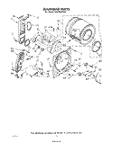 BULKHEAD Diagram and Parts List for LG5706XPW0  Whirlpool Dryer