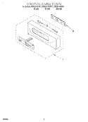 CONTROL PANEL Diagram and Parts List for KEBS207DWH7  KitchenAid Wall Oven